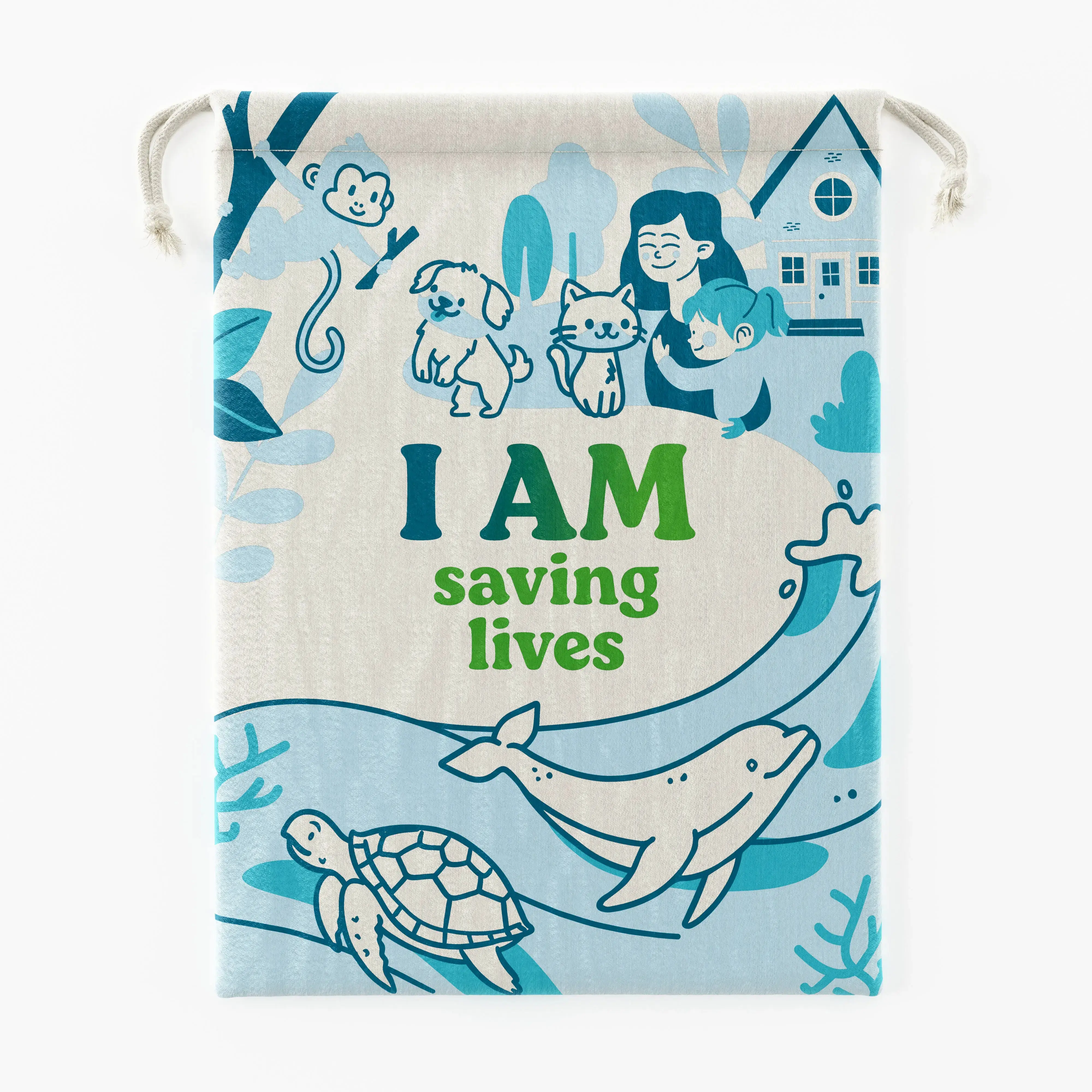 'Saving Lives' Wäschesack für unterwegs - Image 2
